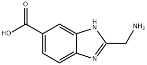 2-(aminomethyl)-1H-1,3-benzodiazole-5-carboxylic acid,933715-15-2,结构式