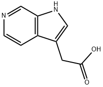 2-(1H-pyrrolo[2,3-c]pyridin-3-yl)acetic acid hydrochloride 化学構造式