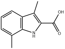 3,7-Dimethylindole-2-carboxylic acid Structure
