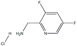 (3,5-二氟吡啶-2-基)甲胺盐酸盐, 936363-97-2, 结构式