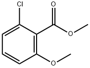 2-氯-6-甲氧基苯甲酸甲酯 结构式