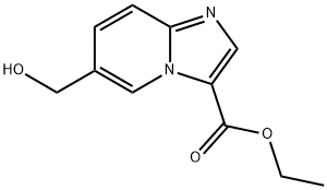 ethyl 6-(hydroxymethyl)imidazo[1,2-a]pyridine-3-carboxylate, 936637-99-9, 结构式