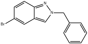 5-Bromo-2-(phenylmethyl)-2H-indazole Struktur