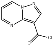 ピラゾロ[1,5-A]ピリミジン-3-カルボニルクロリド 化学構造式