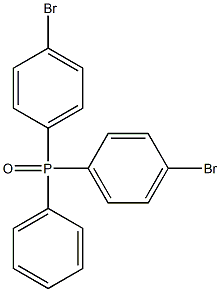 Bis(4-bromophenyl)phenylphosphine oxide Structure