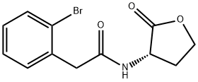 2-bromo-N-[(3S)-tetrahydro-2-oxo-3-furanyl]-Benzeneacetamide Struktur