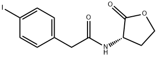 4-iodo-N-[(3S)-tetrahydro-2-oxo-3-furanyl]-Benzeneacetamide Struktur