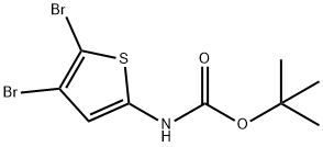 tert-butyl 4,5-dibromothiophen-2-ylcarbamate Struktur