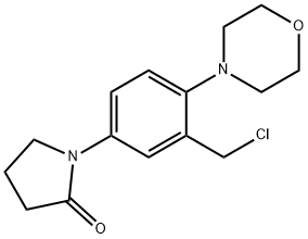 1-(3-(Chloromethyl)-4-morpholinophenyl)pyrrolidin-2-one Structure