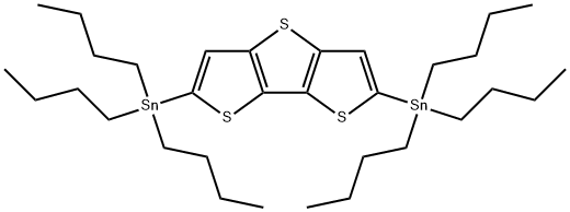 2,6-Bis(tributylstannyl)dithieno[3,2-b:2',3'-d]thiophene Structure
