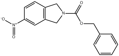 benzyl 5-nitro-1,3-dihydro-2H-isoindole-2-carboxylate Struktur