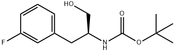 (1-(3-フルオロフェニル)-3-ヒドロキシプロパン-2-イル)カルバミン酸(S)-TERT-ブチル 化学構造式