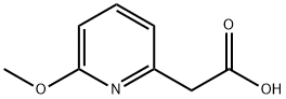 6-Methoxy-2-pyridineacetic acid Struktur