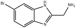 (6-溴-1H-苯并[D]咪唑-2-基)甲胺 结构式