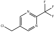 5-(クロロメチル)-2-(トリフルオロメチル)ピリミジン 化学構造式