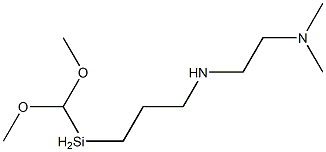 N'-[3-(二甲氧基甲基硅烷基)丙基]-N,N-二甲基-1,2-乙二胺 结构式