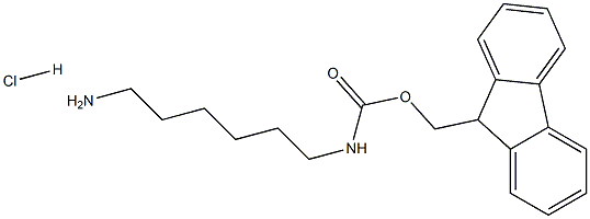 6-アミノヘキシルカルバミド酸9H-フルオレン-9-イルメチル 化学構造式