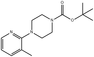 tert-Butyl 4-(3-methylpyridin-2-yl)piperazine-1-carboxylate Structure