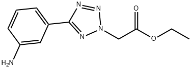 [5-(3-Amino-phenyl)-tetrazol-2-yl]-acetic acid ethyl ester Structure