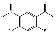 4-chloro-2-fluoro-5-nitrobenzoyl chloride 化学構造式
