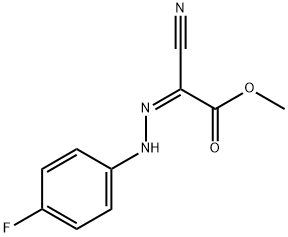 methyl (2Z)-cyano[2-(4-fluorophenyl)hydrazinylidene]ethanoate 化学構造式
