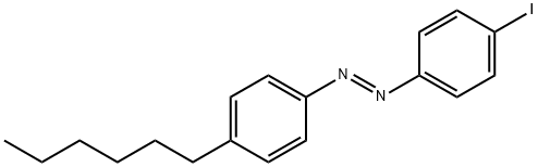 (E)-1-(4-Hexylphenyl)-2-(4-iodophenyl)diazene Struktur