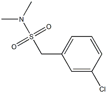 1-(3-chlorophenyl)-N,N-dimethylmethanesulfonamide Structure