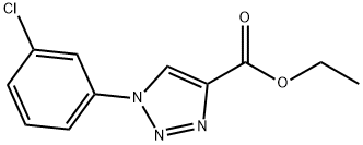 1-(3-氯苯基)-1H-[1,2,4]三氮唑-3-甲酸乙酯 结构式