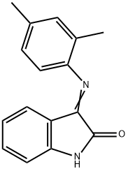 (3E)-3-[(2,4-dimethylphenyl)imino]-1,3-dihydro-2H-indol-2-one 结构式
