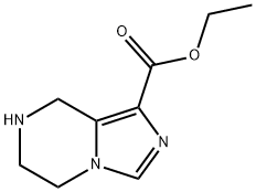 5,6,7,8-Tetrahydro-imidazo[1,5-a]pyrazine-1-carboxylic acid ethyl ester Struktur