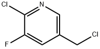 2-chloro-5-(chloromethyl)-3-fluoropyridine Struktur