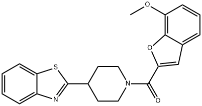 [4-(1,3-benzothiazol-2-yl)piperidin-1-yl](7-methoxy-1-benzofuran-2-yl)methanone