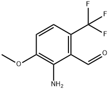 2-氨基-3-甲氧基-6-(三氟甲基)-苯甲醛, 953040-19-2, 结构式