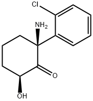 Cyclohexanone,2-amino-2-(2-chlorophenyl)-6-hydroxy-,(2S,6S)- Structure