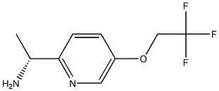 (1R)-1-[5-(2,2,2-trifluoroethoxy)-2-pyridyl]ethanamine 化学構造式
