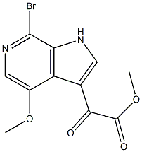 2-(7-溴-4-甲氧基-1H-吡咯并[2,3-C]吡啶-3-基)-2-氧代乙酸甲酯, 954215-11-3, 结构式