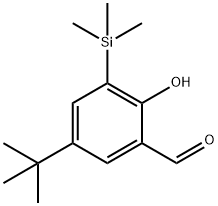 5-(1,1-dimethylethyl)-2-hydroxy-
3-(trimethylsilyl)-Benzaldehyde,954382-22-0,结构式