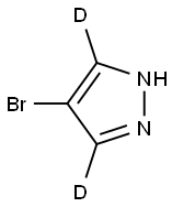 4-Bromo-1H-pyrazole-3,5-d2,95472-32-5,结构式