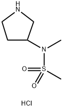 N-methyl-N-(pyrrolidin-3-yl)methanesulfonamide hydrochloride Structure