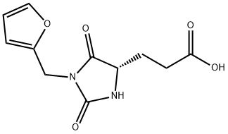 (S)-3-(1-(furan-2-ylmethyl)-2,5-dioxoimidazolidin-4-yl)propanoic acid,957042-67-0,结构式
