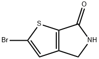2-溴-4,5-二氢-6H-噻吩并[2,3-C]吡咯-6-酮,957345-85-6,结构式