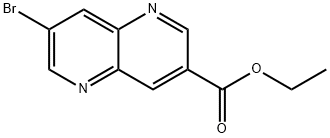 ethyl 7-bromo-1,5-naphthyridine-3-carboxylate Structure