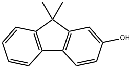 9,9-ジメチル-9H-フルオレン-2-オール 化学構造式