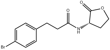 N-(3-(4-bromophenyl)-propanoyl)-L-homoserine lactone Structure
