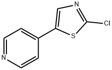 4-(2-chloro-5-thiazolyl)Pyridine 化学構造式