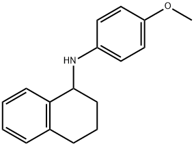 1,2,3,4-tetrahydro-N-(4-methoxyphenyl)-1-Naphthalenamine Struktur