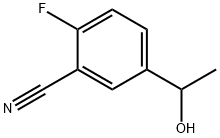 2-fluoro-5-(1-hydroxyethyl)benzonitrile Struktur