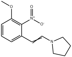 1-(2-(3-METHOXY-2-NITRO-PHENYL)-VINYL)-PYRROLIDINE,96096-68-3,结构式