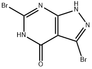 3,6-Dibromopyrazolo[3,4-d]pyrimidin-4(5H)-one Struktur