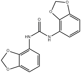 1,3-二(苯并[D][1,3]二噁烷-4-基)脲 结构式